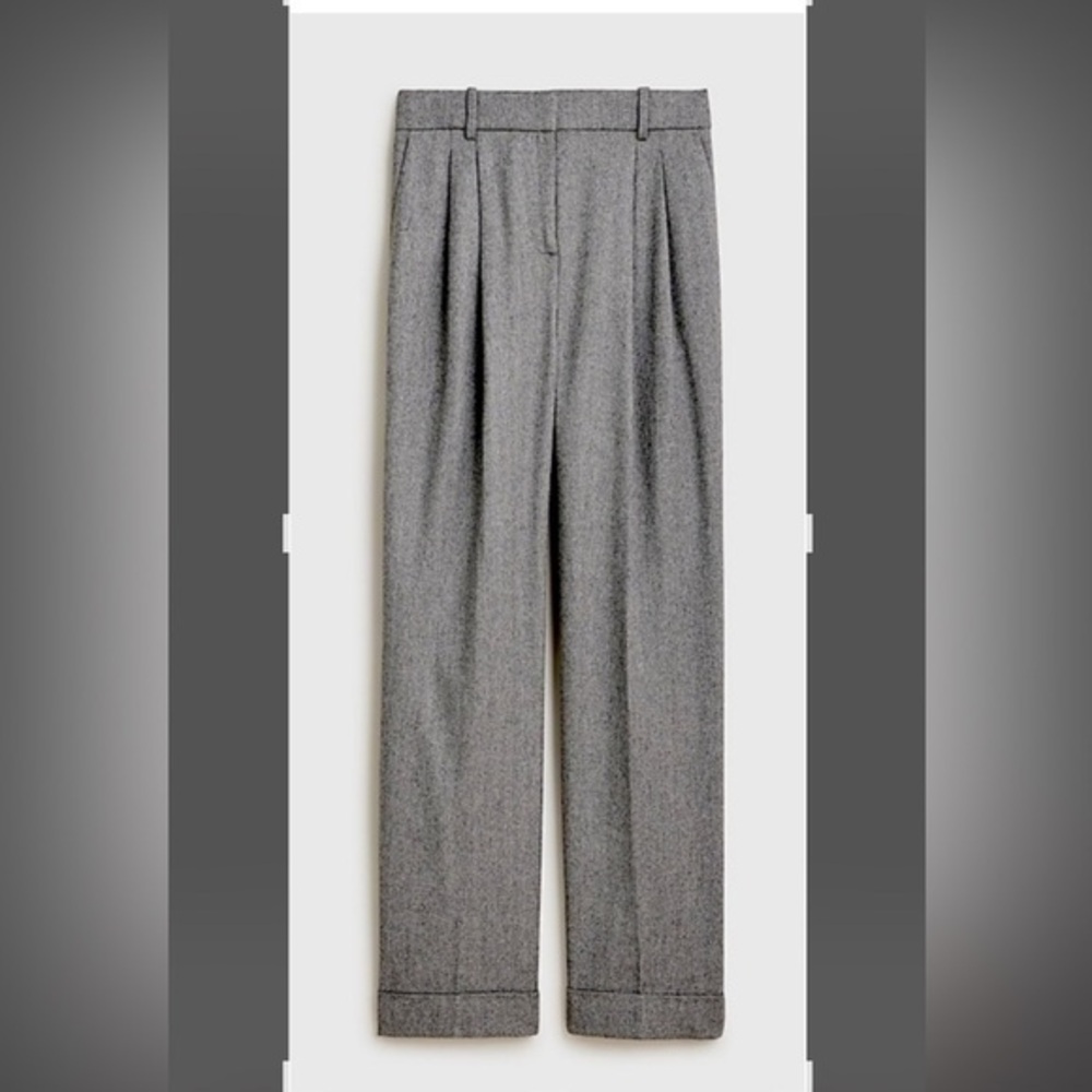 J. Crew Wide-leg Essential pant in Quality British Cloth